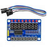 Модуль LED&KEY TM1638 - 8 семисегментных индикаторов + 8 светодиодов + 8 кнопок