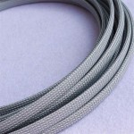 Оплетка защитная для проводов кабеля полиэфирная  8мм WPET, СЕРАЯ, (3/0.2mm*32)